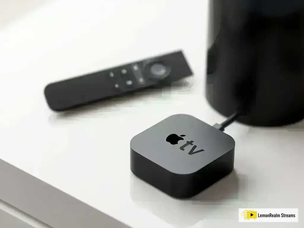Apple TV 4K device with Siri remote