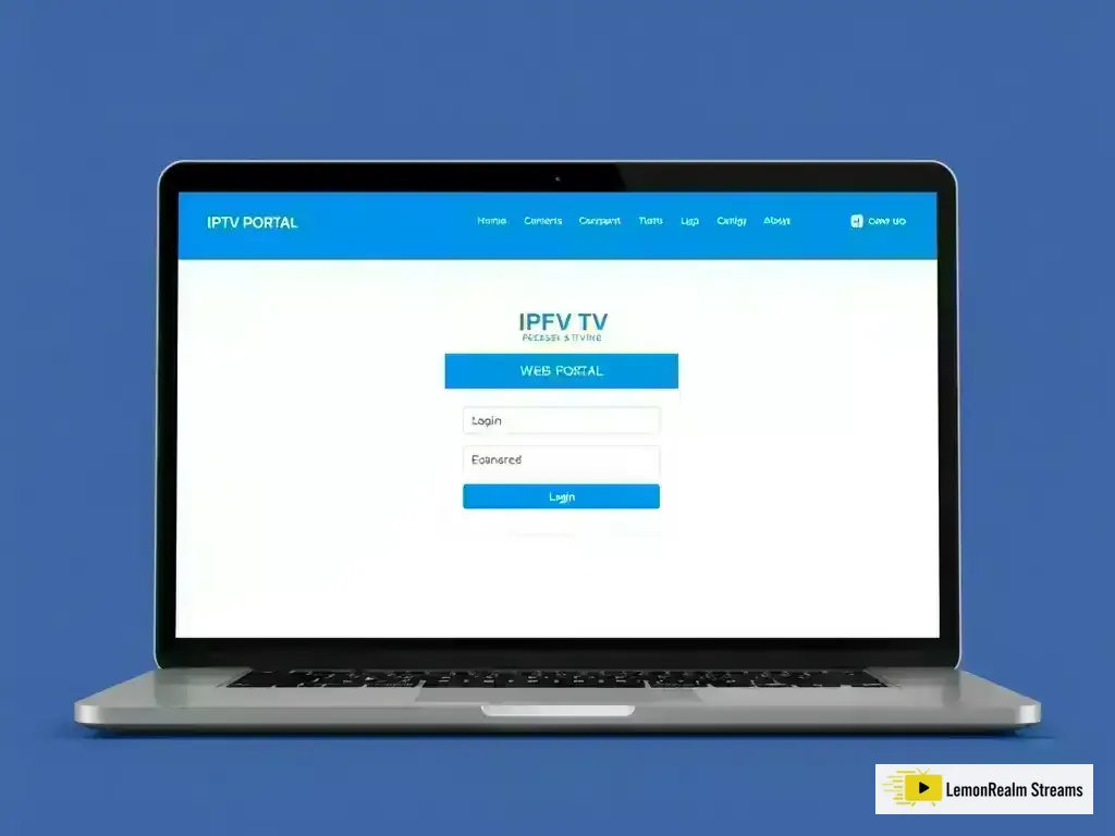 LemonRealm Streams web portal login interface